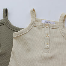 Load image into Gallery viewer, CREAM SINGLET SET