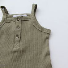 Load image into Gallery viewer, OLIVE SINGLET SET