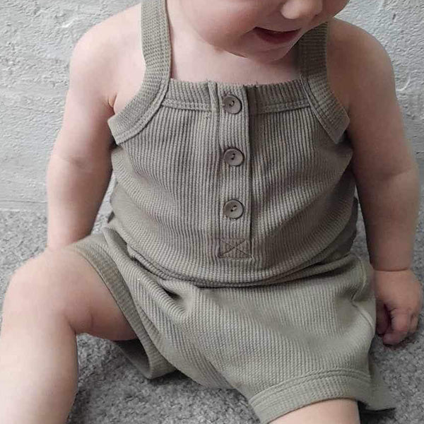 OLIVE SINGLET SET